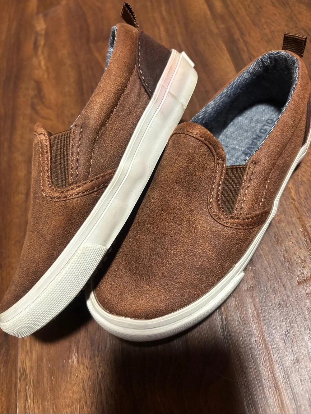 Old Navy Toddler Boys Slip On Sneakers Shoes - Brown 8